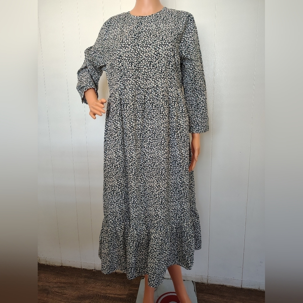 Glamorous Floral Long Sleeve Maxi Dress Size 10